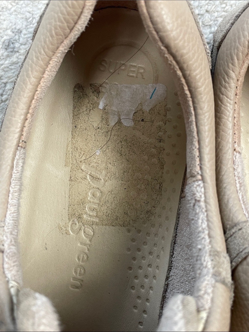 New Paul Green Chantel Sneaker Low Top Lace Up Almond Combo Leather Suede US 9.5 - Picture 7 of 15